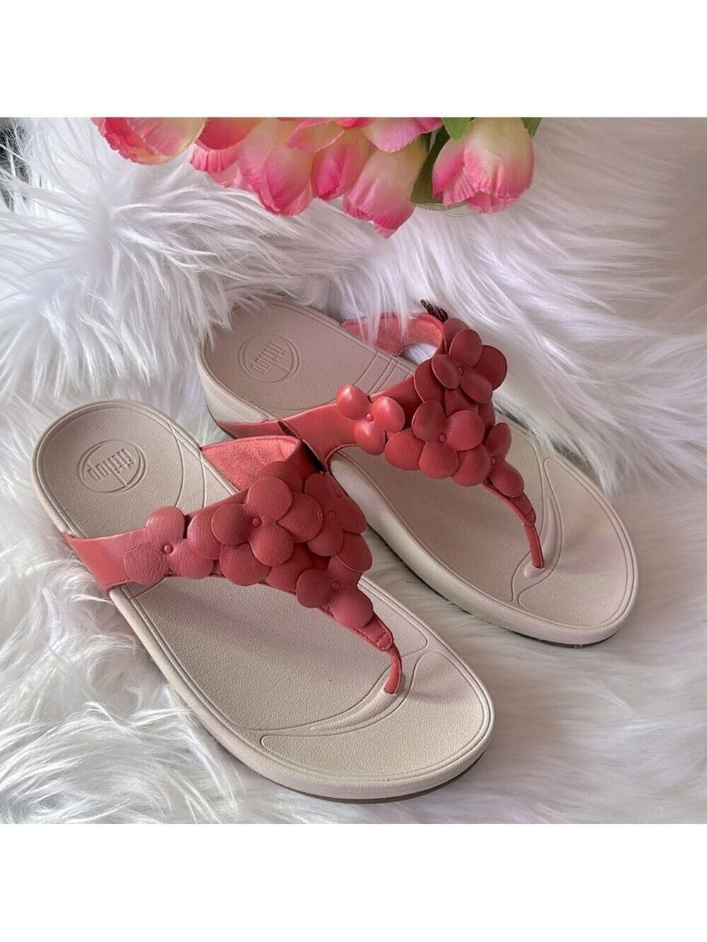 Fitflop Womens Sandals Comfortable Platform Sandals for Women Size 8